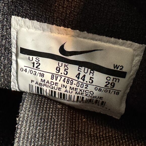 Nike Zaca Zoom Black Athletic Running Sneakers‎ BV7489-002 Women's Size US 12 - Picture 8 of 8